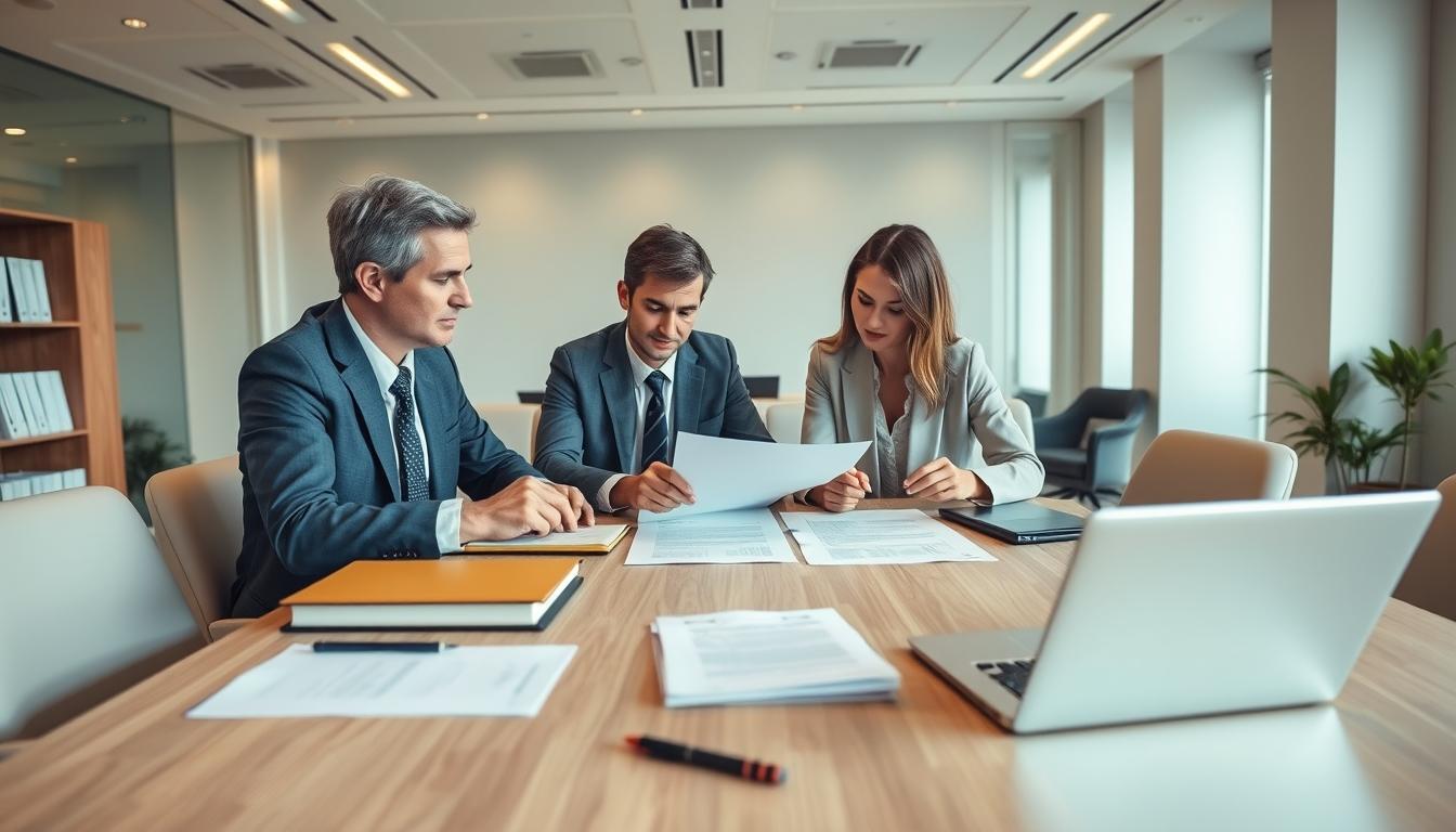 Senior legal team and family support